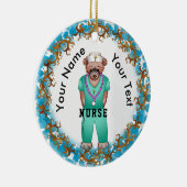 Rond zurse Beer Ornament (Rechts)