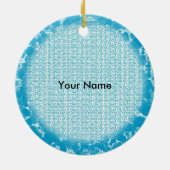 Rond zurse Beer Ornament (Achterkant)