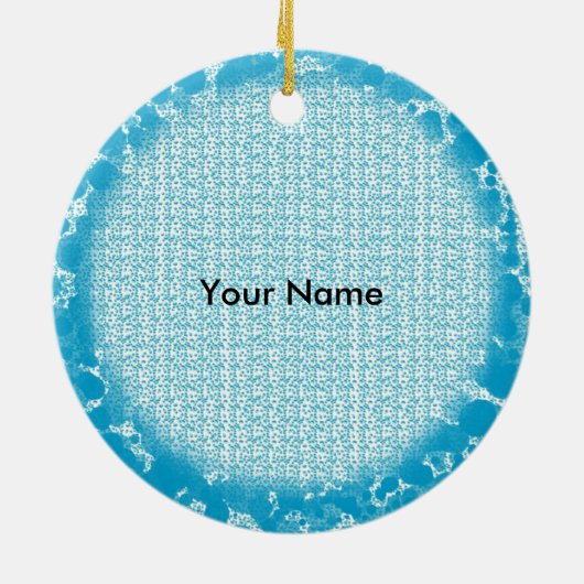 Rond zurse Beer Ornament (Achterkant)