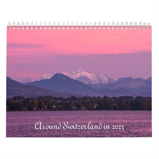 rond Zwitserland in de agenda 2023 Kalender (Hoes)