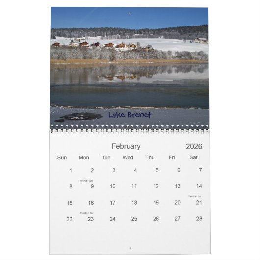 Rond Zwitserland in twaalf maanden Kalender (Feb 2026)