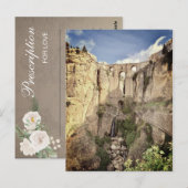 Ronda Brug Spanje Bruidsjurk Shower Game Ansichtka Briefkaart (Voorkant / Achterkant)