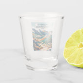 Ronda naar Grazalema Spanje Shot Glas (Achterkant)