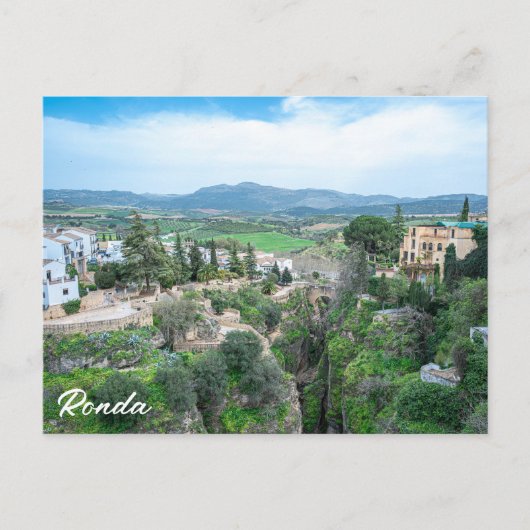 Ronda oude stad in Andalusië, Spanje Briefkaart (Voorkant)