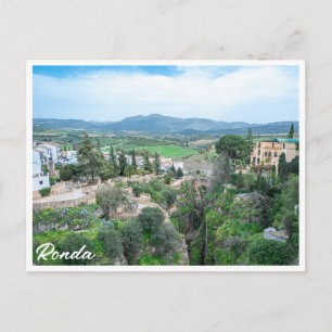 Ronda oude stad in Andalusië, Spanje Briefkaart