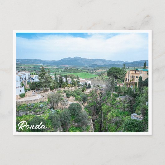 Ronda oude stad in Andalusië, Spanje Briefkaart (Voorkant)