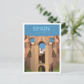 Ronda Spanje  Kunst Reizen Illustratie Briefkaart (Staand voorkant)