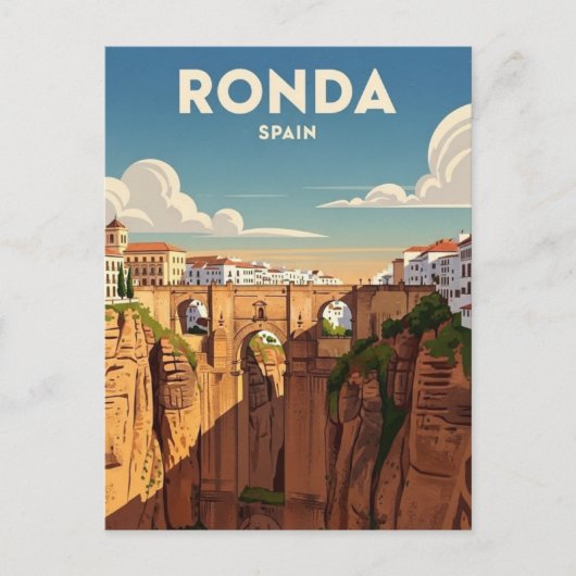 Ronda Spanje Reizen Briefkaart (Voorkant)