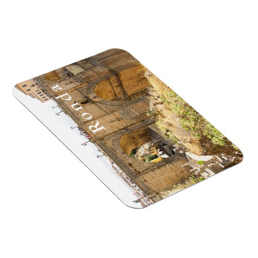 Ronda. Uitzicht van de brug van Puente Nuevo. Magneet (Rechterzijde)