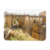 Ronda. Uitzicht van de brug van Puente Nuevo. Magneet (Horizontaal)