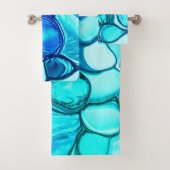 Rondachtige stenen in tonnen vergelijkbaar met aqu bad handdoek (Insitu)