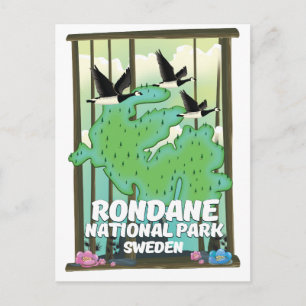 Rondane Nationaal Park Zweden Briefkaart