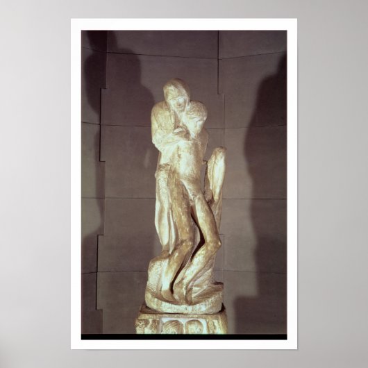 Rondanini Pieta, 1564 (marmer) (zie ook 55601) Poster (Voorkant)