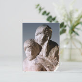 Rondanini Pieta, detail van de hoofden van Christu Briefkaart (Staand voorkant)