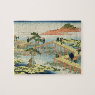 Rondbrug, provincie Mucawa, Japan, c.18 Legpuzzel