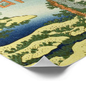 Rondbrug, provincie Mucawa, Japan, c.18 Poster (Hoek)