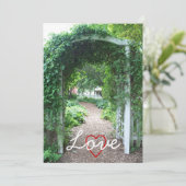 Rondbruiloft - Uitnodiging voor bruiloft (Staand voorkant)