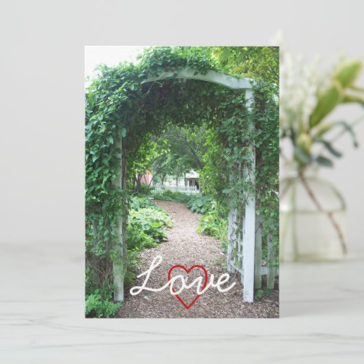 Rondbruiloft - Uitnodiging voor bruiloft (Staand voorkant)