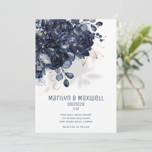 Rondbruin en goudbruin aankondiging (Staand voorkant)