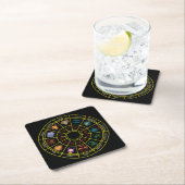 Ronddierhartsymbolen en -signalen kartonnen onderzetters (Insitu)