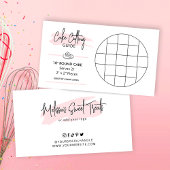 Ronde 10"Cake scherpe Diagram 2x2 porties Gids Informatiekaartje