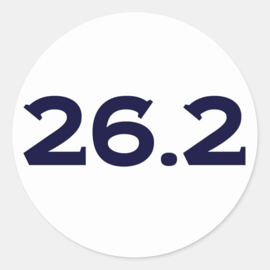 Ronde 26.2 Marathon Sticker (Voorkant)