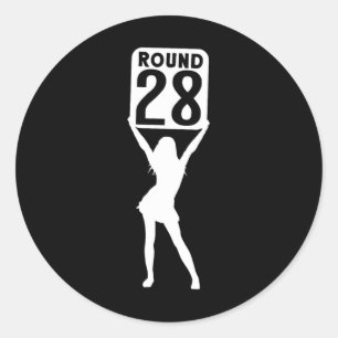 Ronde 28 sticker