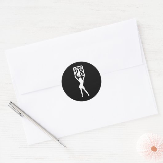Ronde 28 sticker (Envelop)