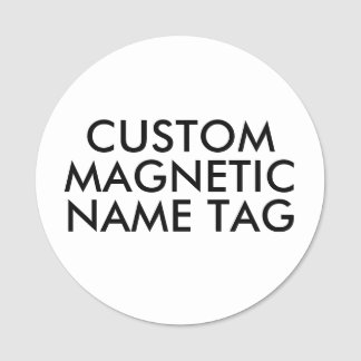 RONDE 3" op maat gemaakte magnetische naamplaat bl Naamplaatje