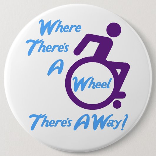 Ronde 6-inch fles - met een wiel ronde button 6,0 cm (Voorkant)