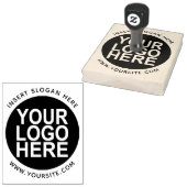 Ronde Aangepast uw bedrijf - Grote Stempel (Gestempeld)