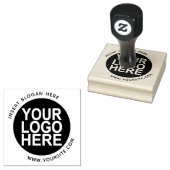 Ronde Aangepast uw bedrijf Logo Rubberstempel (Gestempeld)