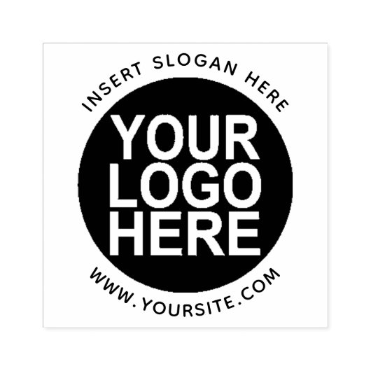 Ronde Aangepast uw bedrijf Logo Rubberstempel (Afrduk)