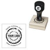Ronde Aangepast uw bedrijf Logo Rubberstempel (Gestempeld)