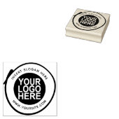Ronde Aangepast uw bedrijf Logo Rubberstempel (Gestempeld)