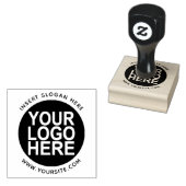 Ronde Aangepast uw bedrijf Logo Rubberstempel (Gestempeld)