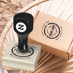 Ronde Aangepast uw bedrijf Logo Rubberstempel