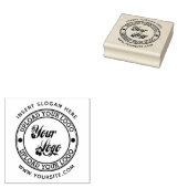 Ronde Aangepast uw bedrijf Logo Rubberstempel (Gestempeld)