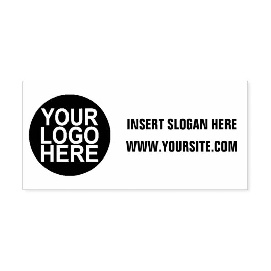 Ronde Aangepast uw bedrijf Logo Rubberstempel (Afrduk)