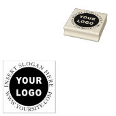Ronde Aangepast uw bedrijf Logo Rubberstempel (Gestempeld)