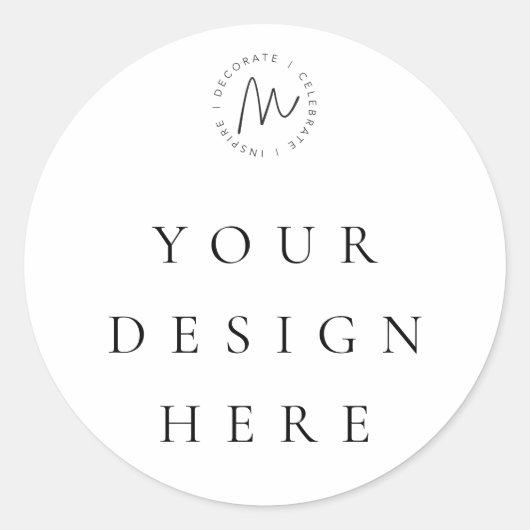 Ronde aangepaste favorietentag sticker (Voorkant)