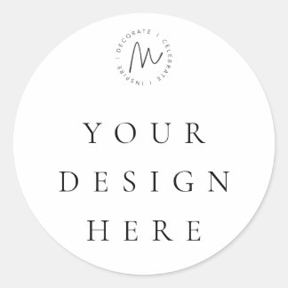 Ronde aangepaste favorietentag sticker