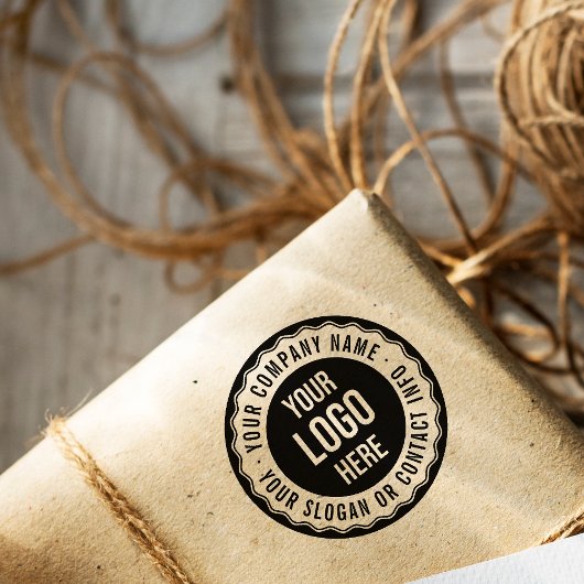 Ronde, aangepaste Logo voor winkelbedrijf Zelfinktende Stempel