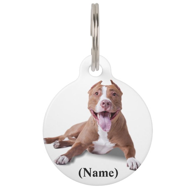 Ronde aangepaste Pet Tag/Quote Huisdierpenning (Voorkant)