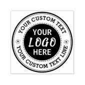 Ronde aangepaste tekst met logo zelfinktkussen  zelfinktende stempel (Design)