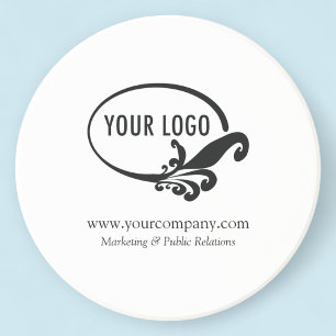 Ronde Aangepaste zandsteen Onderzetter Uw bedrijf