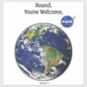 Ronde Aarde Vinyl Sticker (Vel)