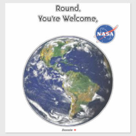 Ronde Aarde Vinyl Sticker