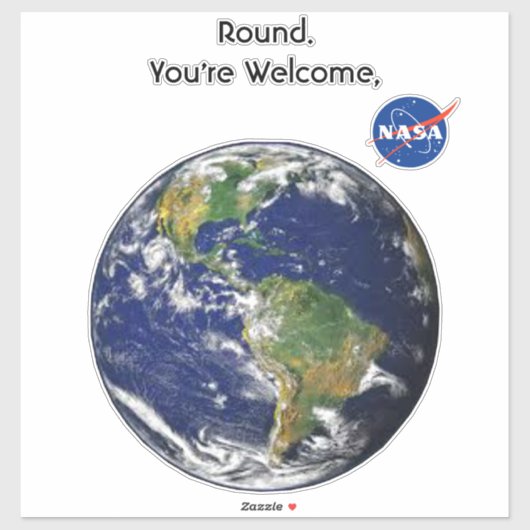 Ronde Aarde Vinyl Sticker (Vel)