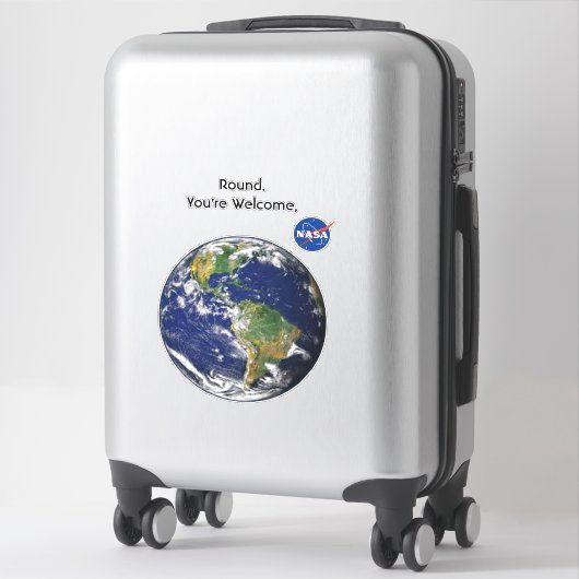 Ronde Aarde Vinyl Sticker (Koffer)